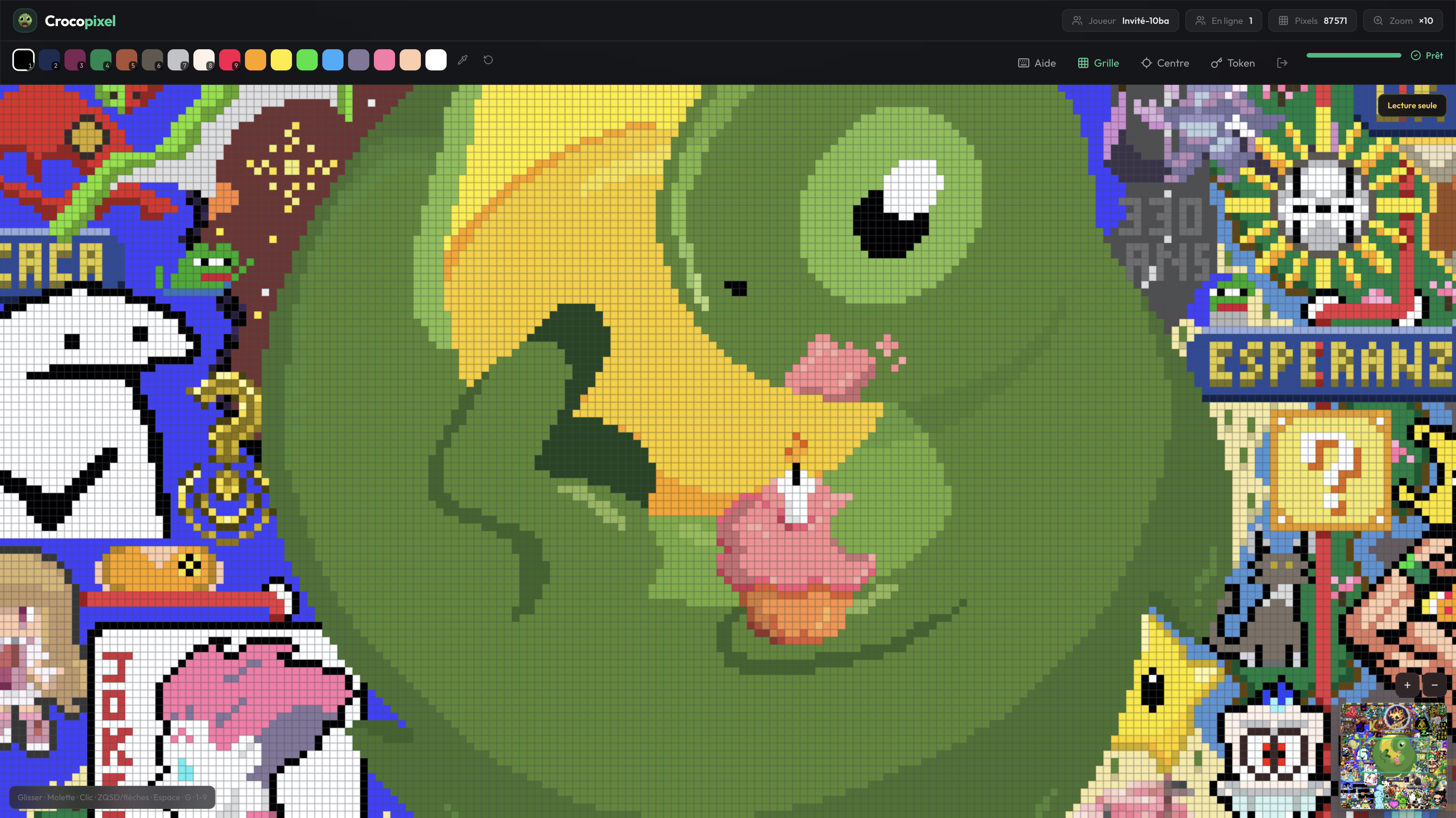 Toile Crocopixel